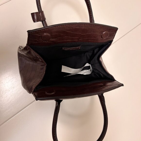 Zara MOCK CROC CITY BAG - Picture 5 of 5